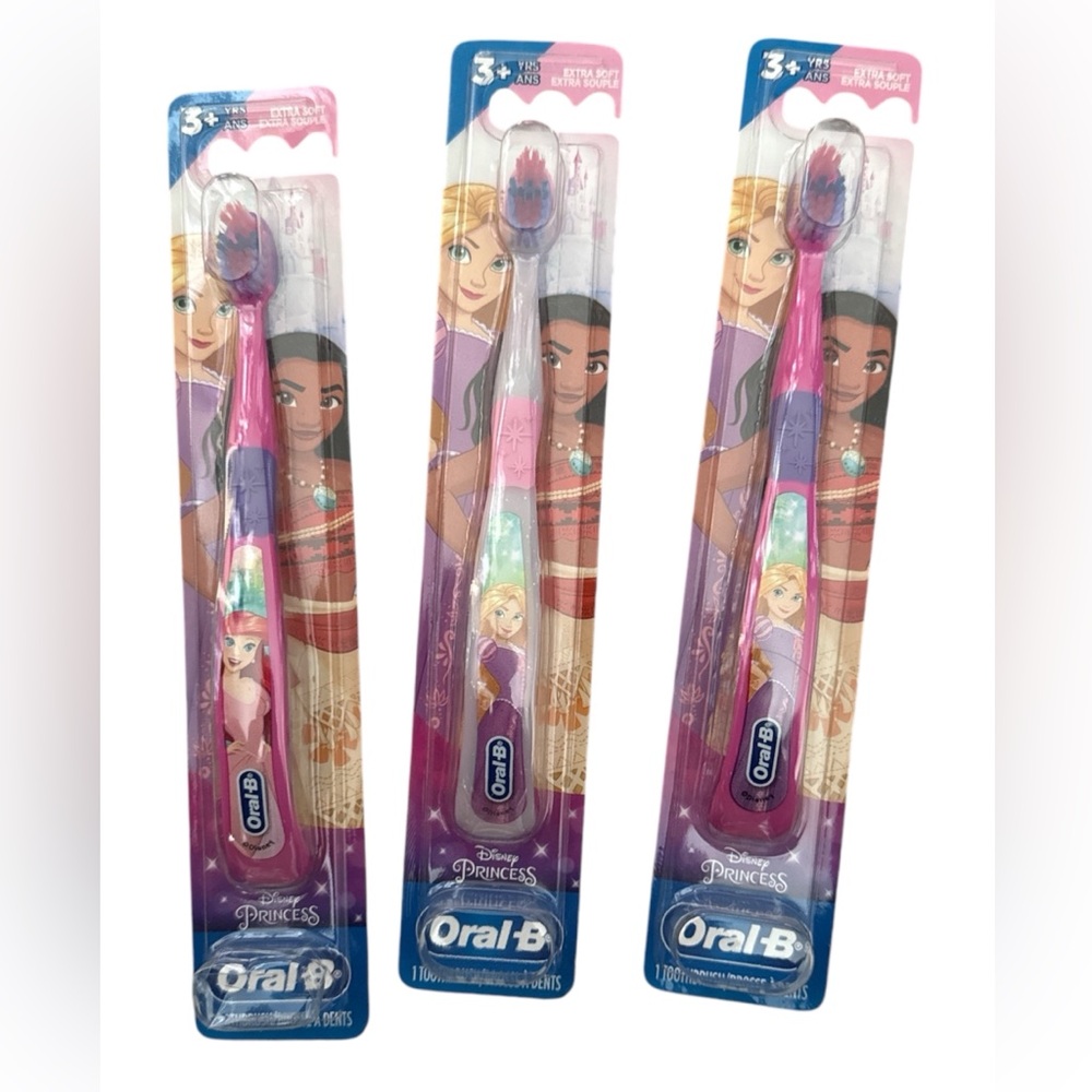 Oral-B Disney Princess Toothbrush Set New 3pcs